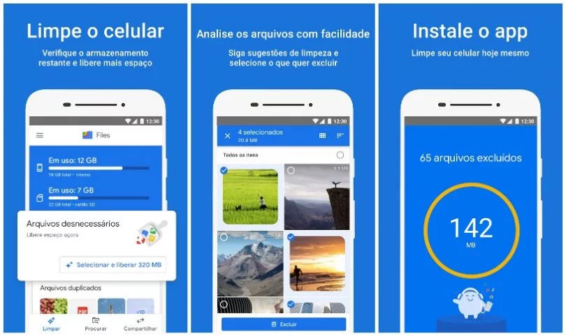 Files do Google Liberar espaço no Android Files do Google Liberar espaço no Android