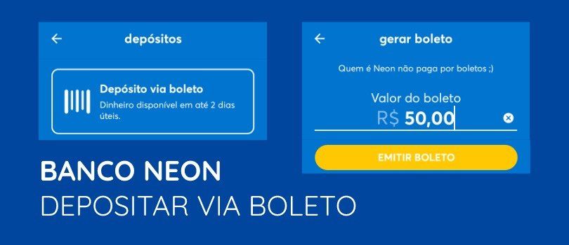 Banco Neon Depositar Via Boleto Banco Neon Depositar Via Boleto