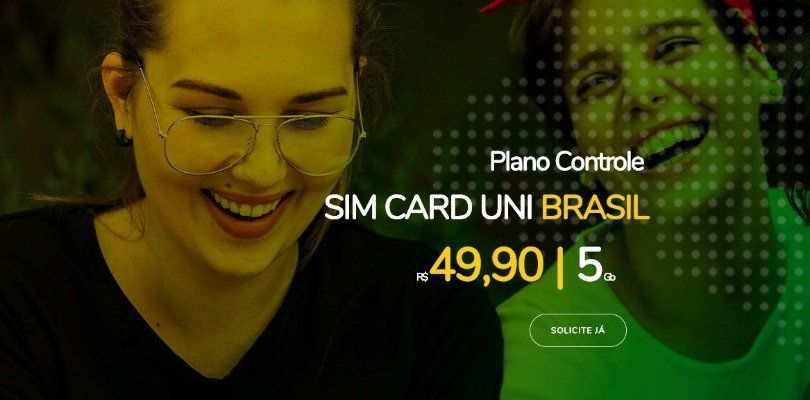 SIM Card UNI Brasil 5GB SIM Card UNI Brasil 5GB