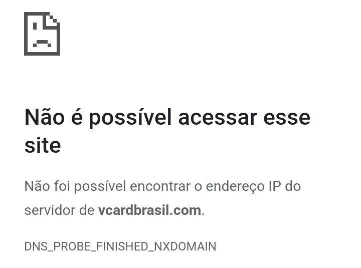 Site Vcardbrasil.com Fora do Ar Site Vcardbrasil.com Fora do Ar