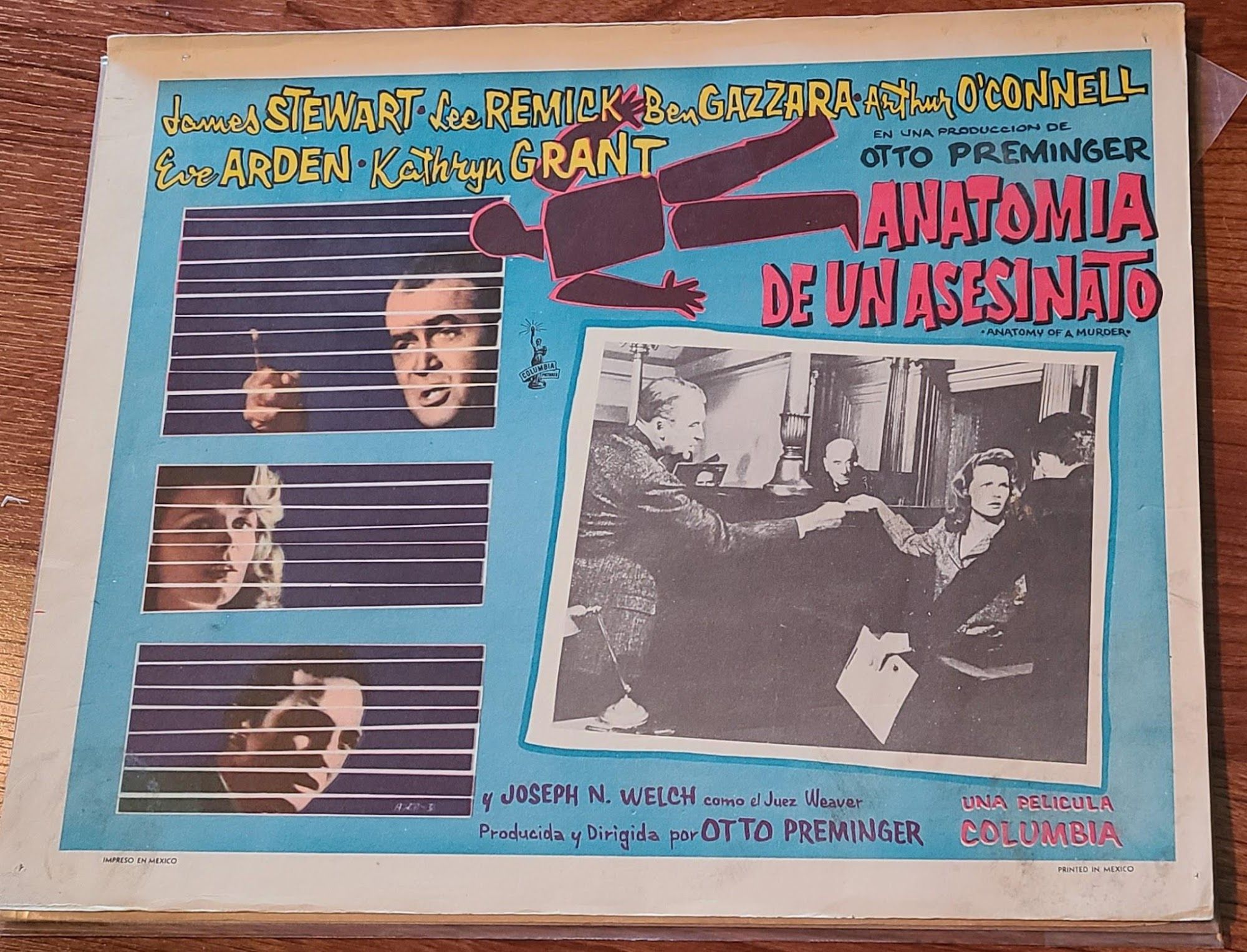 Anatomy Of A Murder 1959 Mexican Lobby Cards