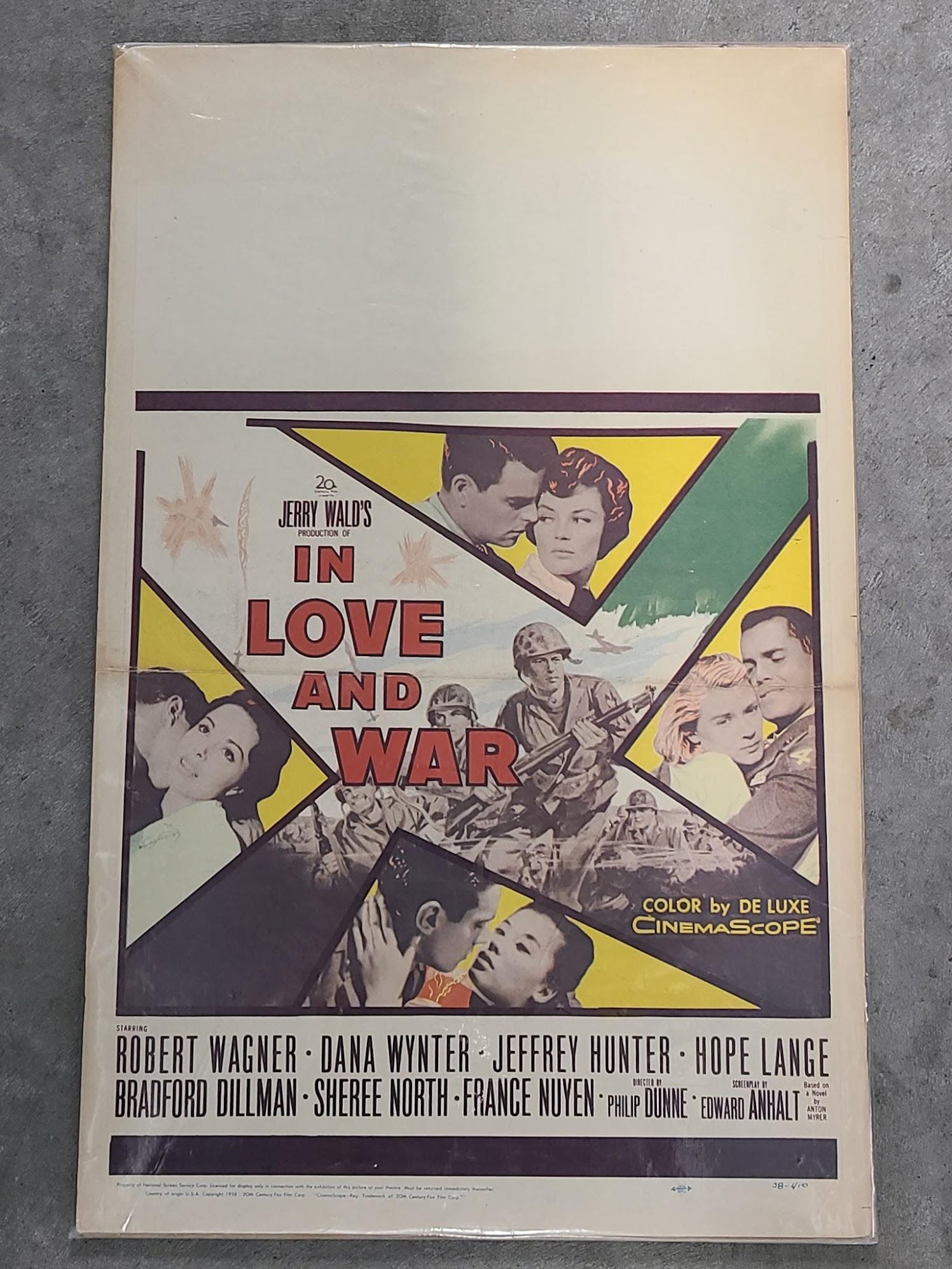 In Love and War 1958 Window Cards