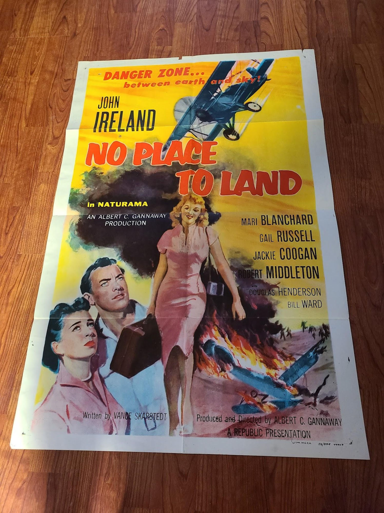 No Place to Land 1958 1 Sheets/US