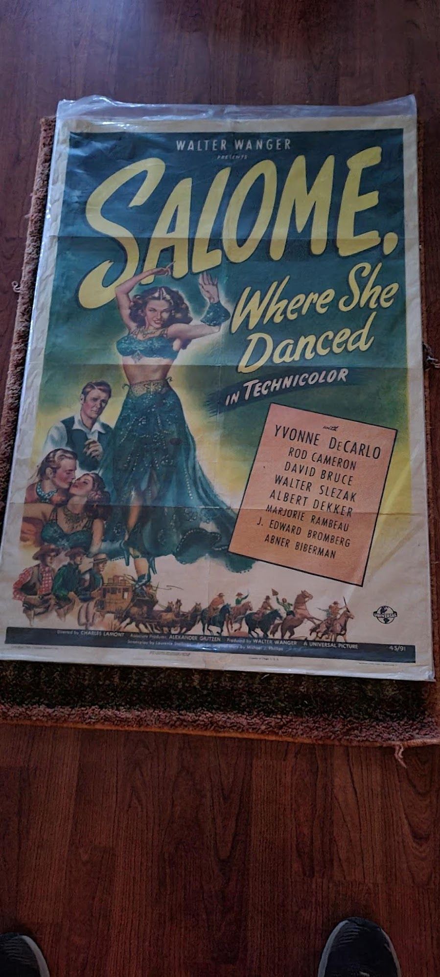 Salome- "Where She Danced" 1945 1 Sheets/US