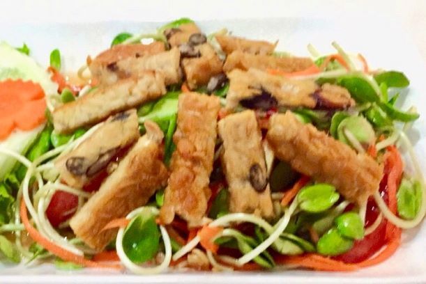 Yum Sunflower Sprouts Tempeh