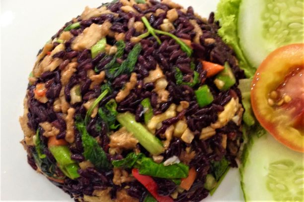 Fried Black Rice
