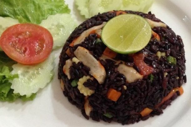 Fried Black Rice Konjac Crabmeat