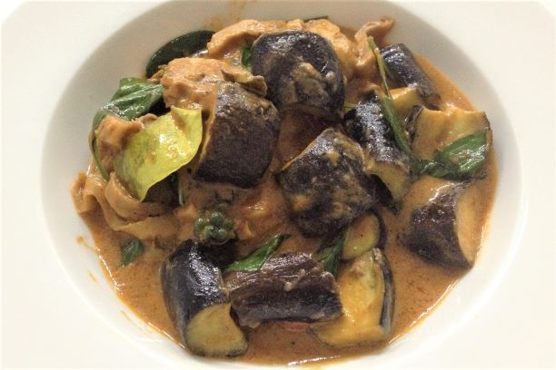 Soy Duck Curry Paste with Purple Eggplant