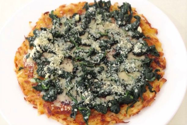 Swiss Rösti with Spinach
