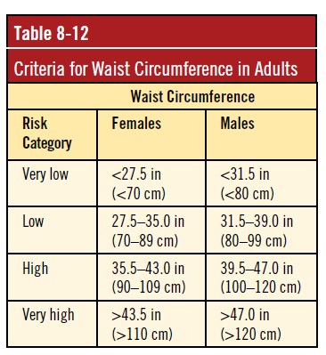 Waist Circumference in Adults