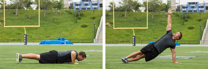 Rotational push-up