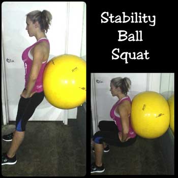 Stability Ball Squat