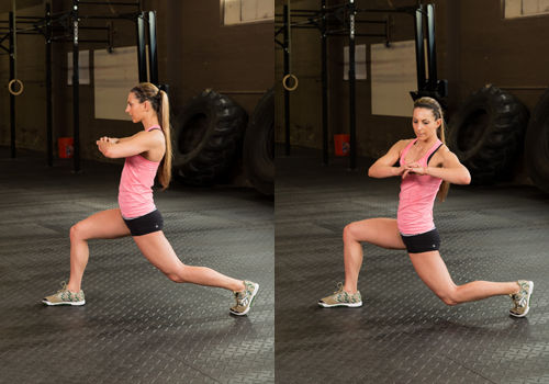 Lunge with rotation