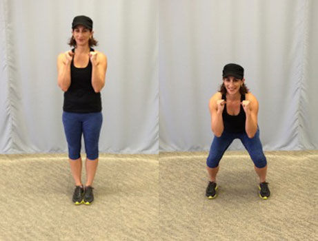 Side-step squat