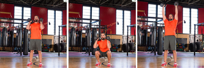 Dumbbell Thruster