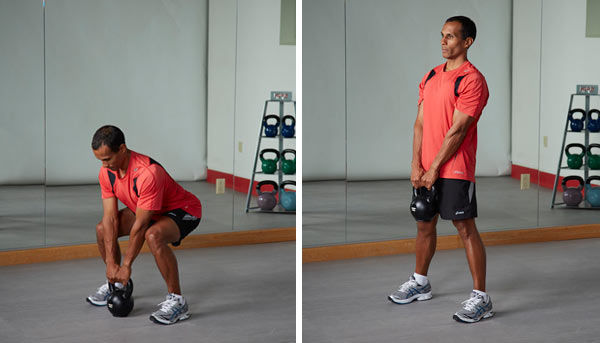 kettlebell deadlift