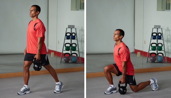 Kettlebell lunge