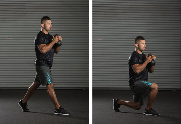 split-leg goblet squat