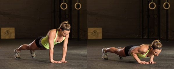 Triangle push-up