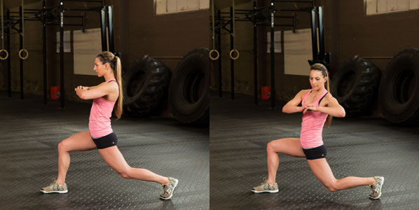 Lunge with rotation