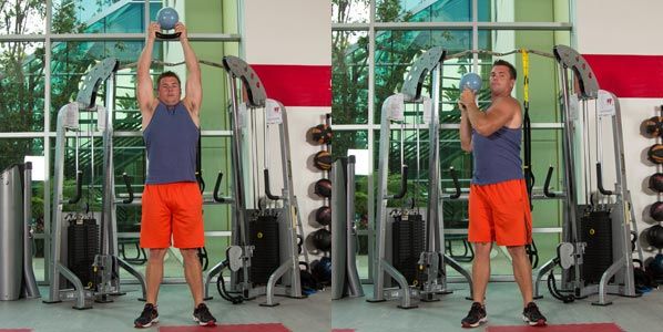 Shifting KB Shoulder Press