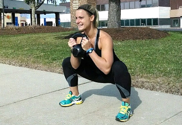 Kettlebell goblet squat