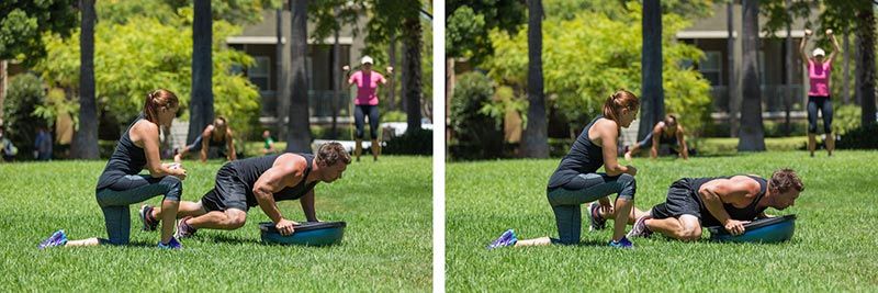 BOSU Spinderman Jumping Jacks