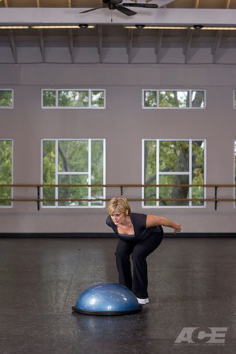 bosu squat jump