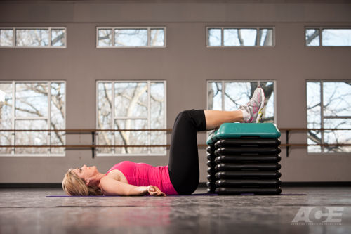 Butt & Hip Exercises  Supine Hip Flexor Stretch