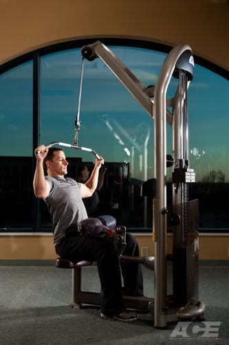 Back Exercises  Kneeling Lat Pulldown