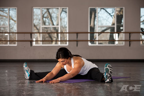 Back Exercises  Seated Straddle Stretch