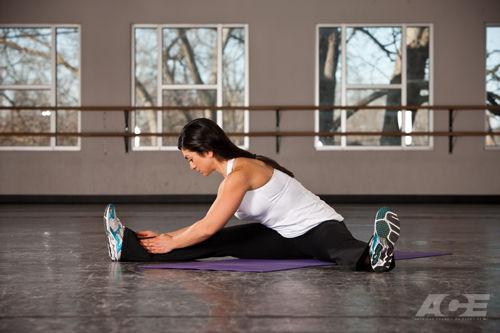 Back Exercises  Seated Straddle Stretch