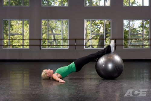 How To Do Stability Ball Single-Leg Lift and Lower