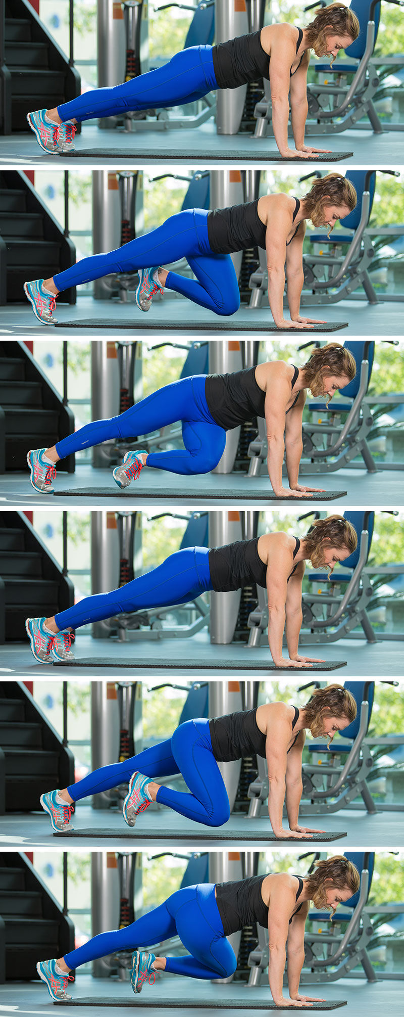 Hip Rotations (Push-up Position)