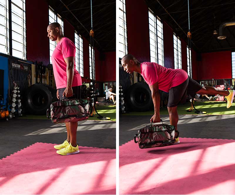 Single-leg Romanian Deadlift Using the Ultimate Sandbag (USB)