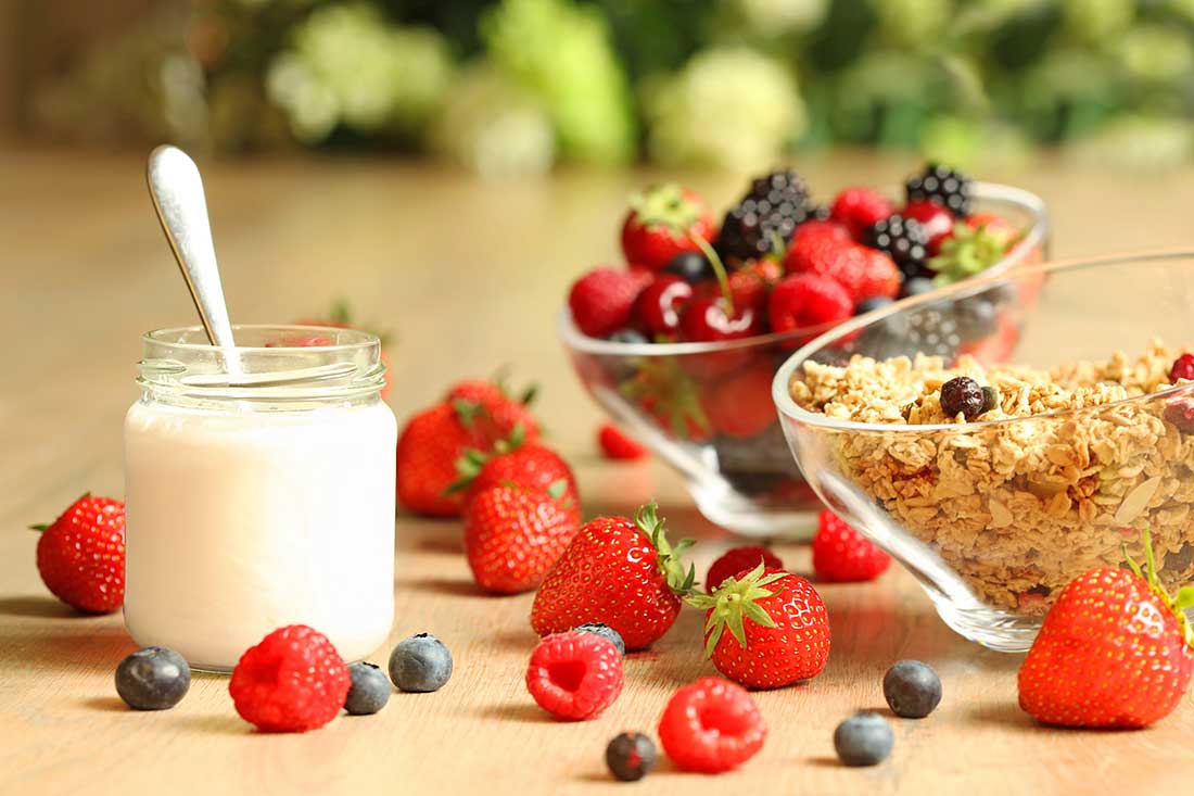 Greek Yogurt with Granola Bar