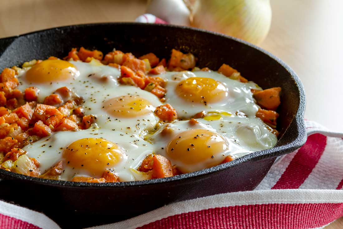 Sweet Potato Egg Hash