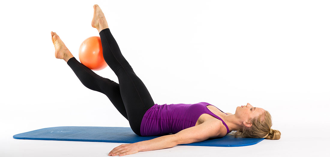 Pilates Core Strengthening Exercises with a Ball