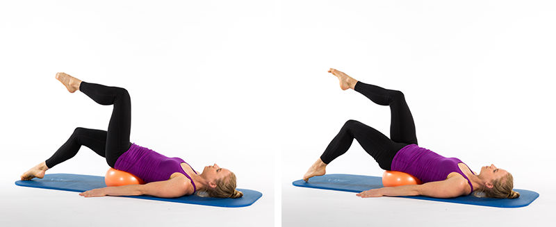 Pilates Core Strengthening Exercises with a Ball