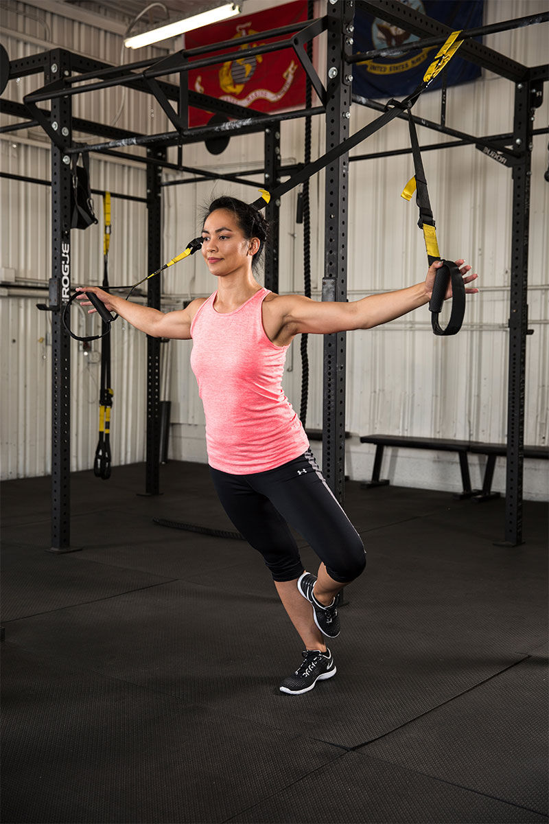 Tree Pose With Chest Stretch