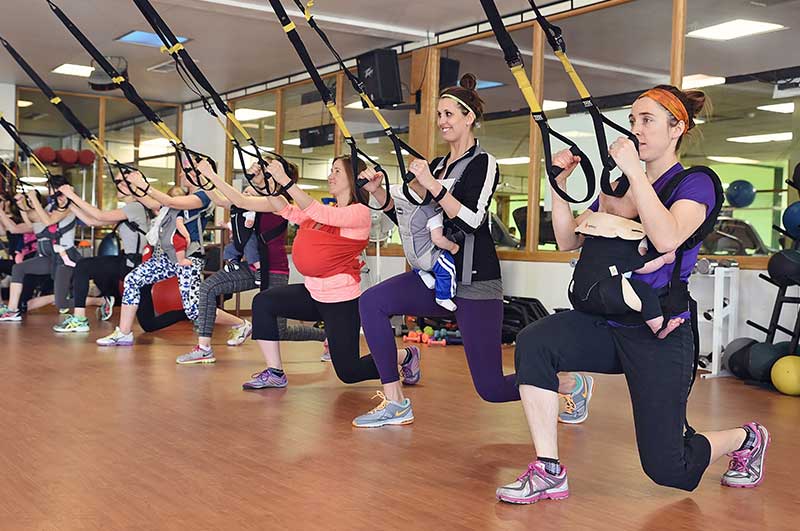 TRX Baby-assisted Lunge