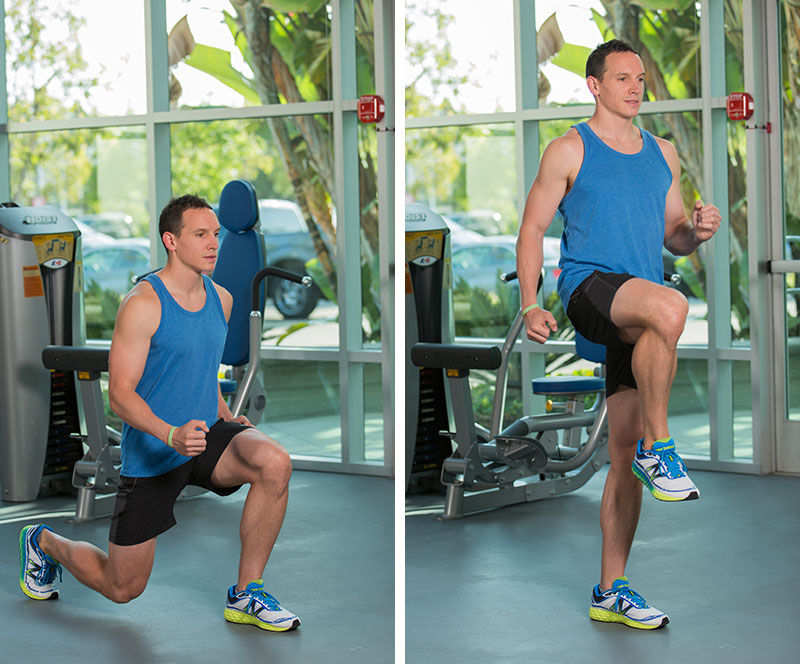 Reverse lunge to balance