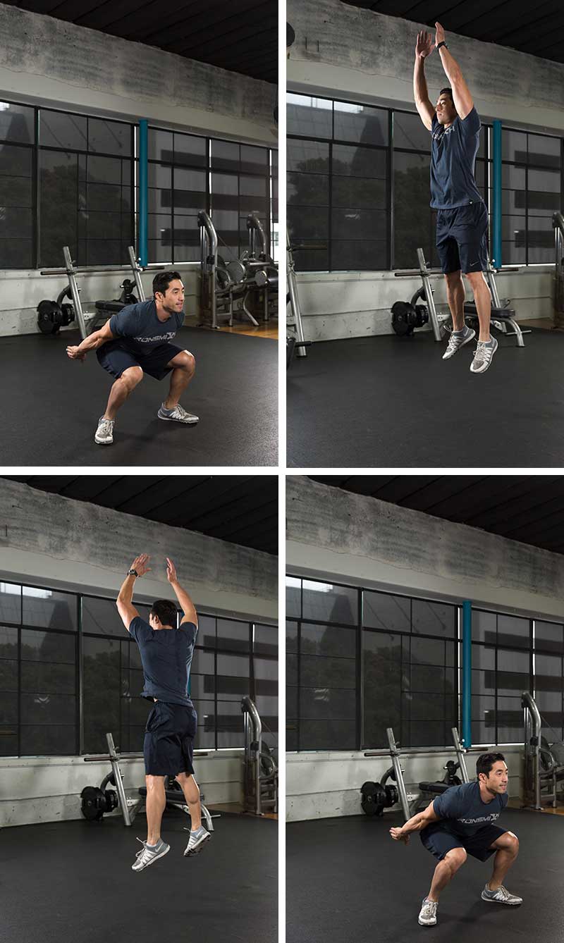 Directional Squat Jumps