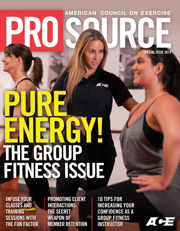 ACE - ProSource™: Group Fitness Special Issue - 10 Tips for Increasing Your  Confidence as a Group Fitness Instructor