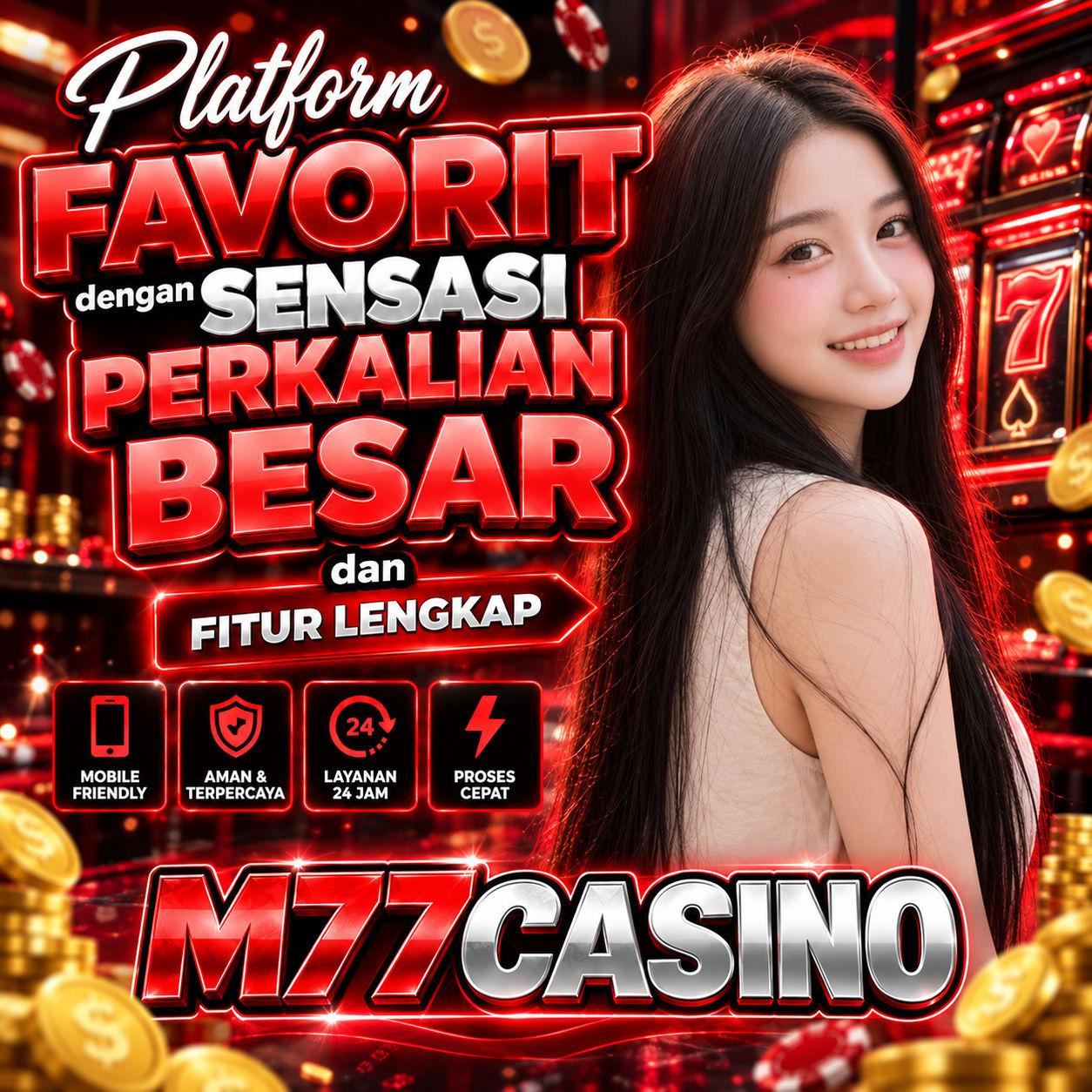 M77CASINO : Platform Favorit Fours - PIMAK France C.H.R X Sensasi Perkalian Besar