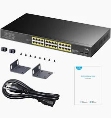 Cudy 24-Port Gigabit PoE Switch (300W) + 2 SFP