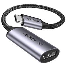 UGREEN CM654 USB-C to DisplayPort 1.4 8K Adapter Cable 10cm