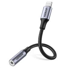 UGREEN US211 Lightning Male to 3.5mm Female Audio Adapter-Dark grey
