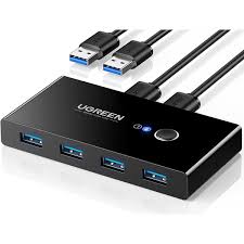 UGREEN US216 2 In 4 Out USB 3.0 Sharing Switch Box - black
