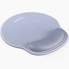 UGREEN LP668 Ergonomic Mouse Pad(with Wrist Support)-Moon Shadow Gray - Size: 220*245*5 mm